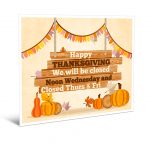 Free Closed For Thanksgiving Sign – Action Printers   Free Printable Closed Thanksgiving Day Signs
