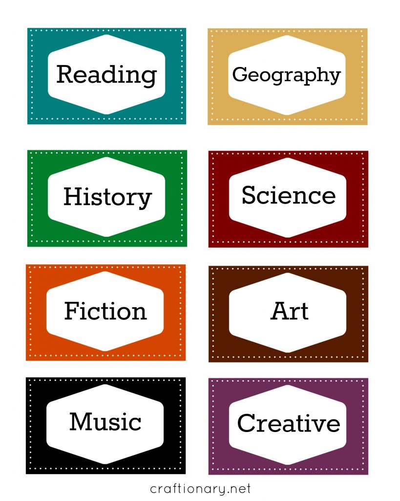 Free customizable printable labels 2018 printable menu and chart