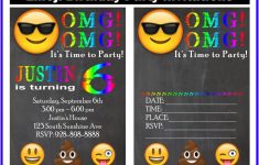 Free Customized Emoji Invitations And Birthday Printables - Free Printable Emoji B Day Invites