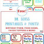 Free Dr. Seuss Printables & Fonts!   Free Printable Dr Seuss Characters