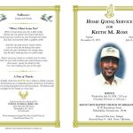 Free Funeral Program Templates | Funeral Program Sample Order Of   Free Printable Funeral Programs