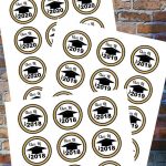 Free Graduation Themed Printable Cupcake Toppers | Birthdays/parties   Free Printable Graduation Cupcake Toppers