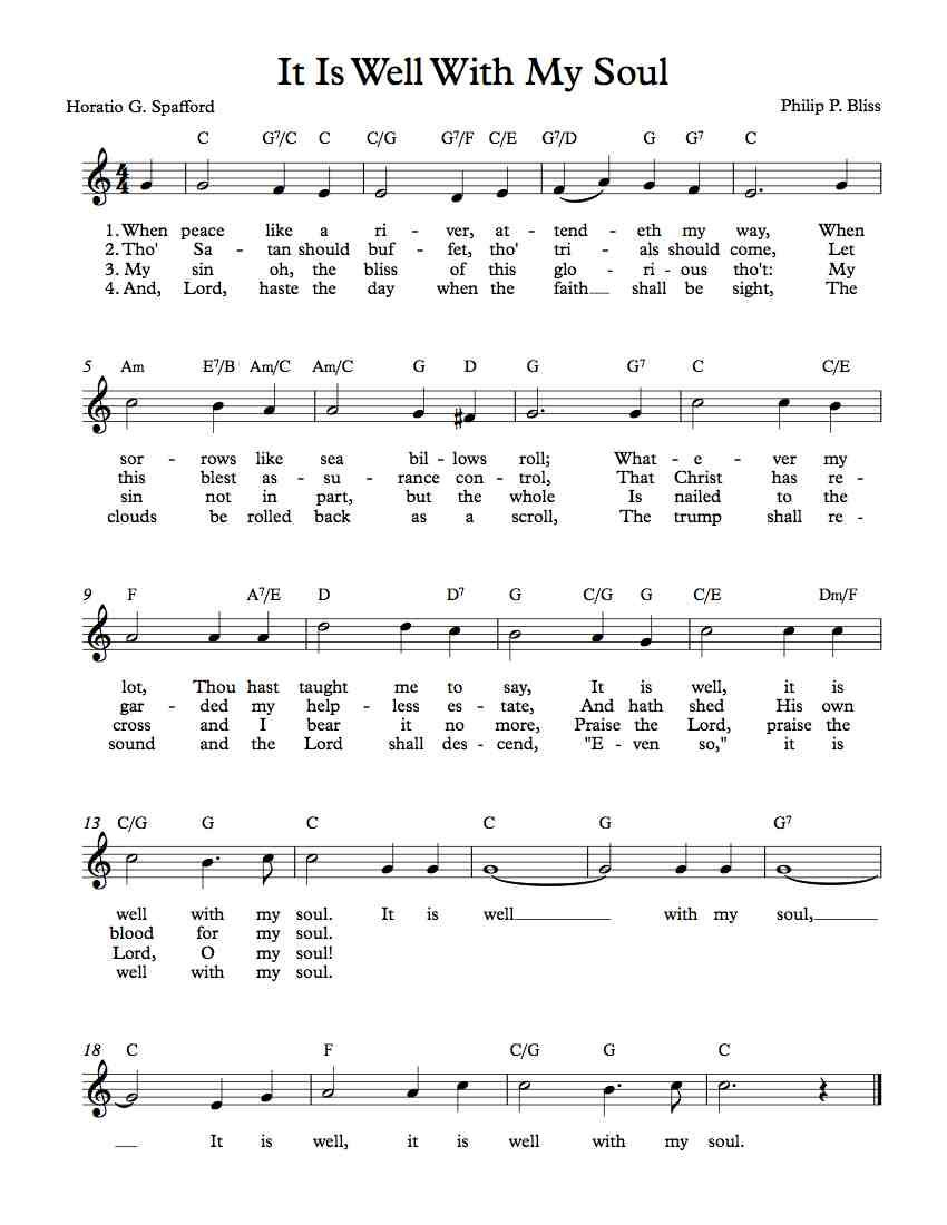 Free Printable Gospel Music Lyrics
