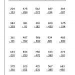 Free Math Printouts From The Teacher's Guide   Free Printable Double Digit Addition And Subtraction Worksheets