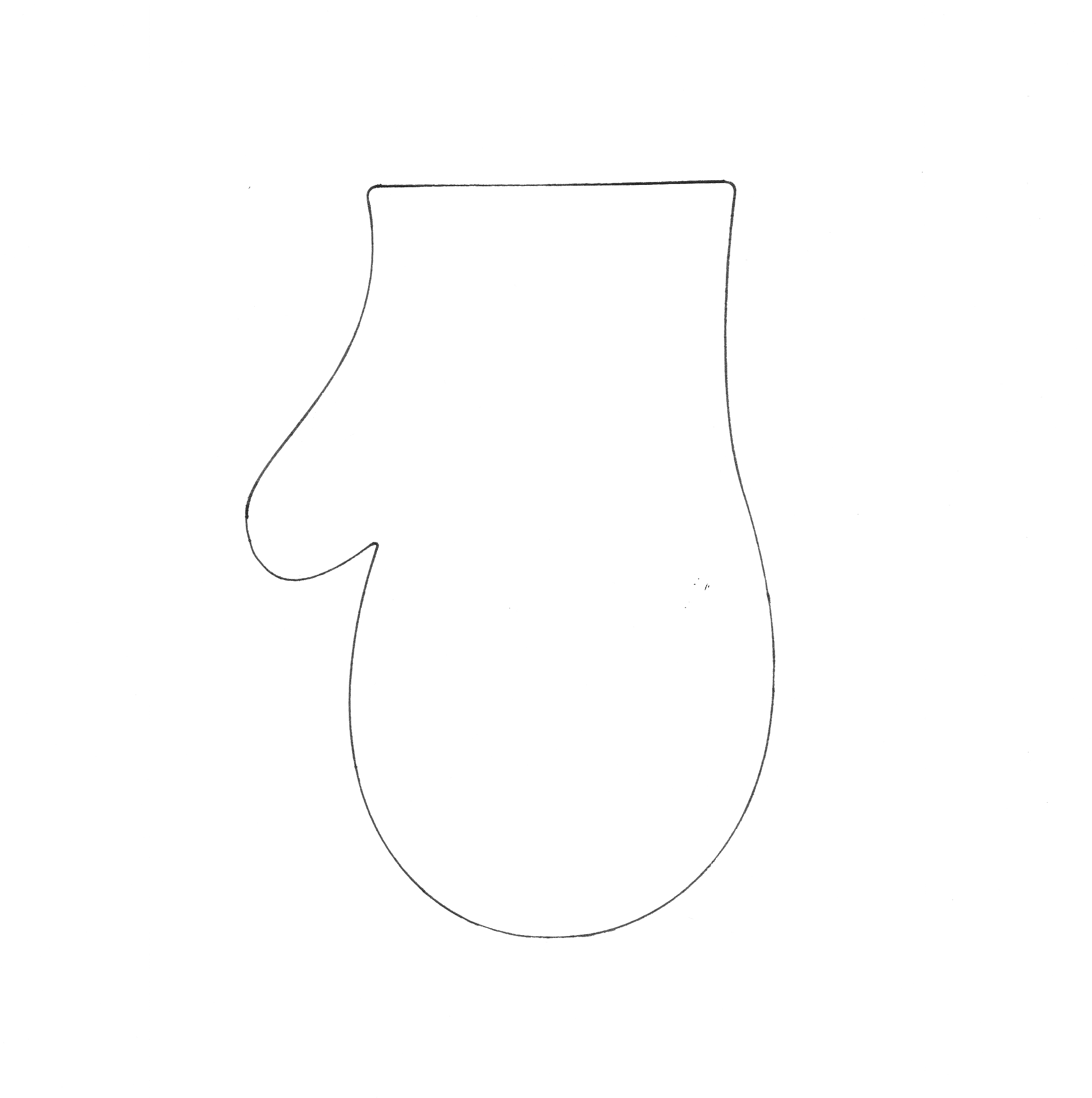 Free Mitten Outline, Download Free Clip Art, Free Clip Art On - Free Mitten Template Printable