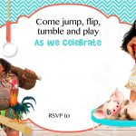 Free Moana Birthday Invitation Template | Birthday Invitation For   Free Printable Moana Birthday Invitations
