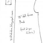 Free Pattern For An 18" American Girl Doll Reversible Dress   American Girl Doll Clothes Patterns Free Printable