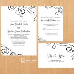 Free Pdf Templates. Easy To Edit And Print At Home. Elegant Ribbon   Free Printable Rsvp
