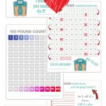 Free Printable 20 100 Pound Weight Loss Trackers   Meal Planning Mommies   Free Printable Weight Loss Chart
