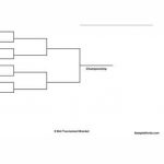 Free Printable 8 Team Single Elimination Tournament Bracket Within   Free Printable Brackets