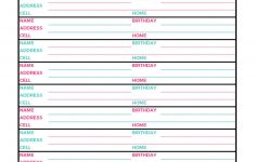 Free Printable Address Book Pages