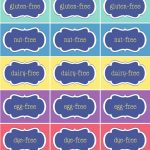 Free Printable} Allergy Free Party Food Labels   Frog Prince Paperie   Printable Nut Free Signs