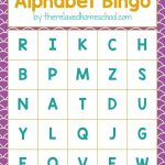 Free Printable! Alphabet Letters Bingo Game   Download Here   Free Printable Alphabet Games