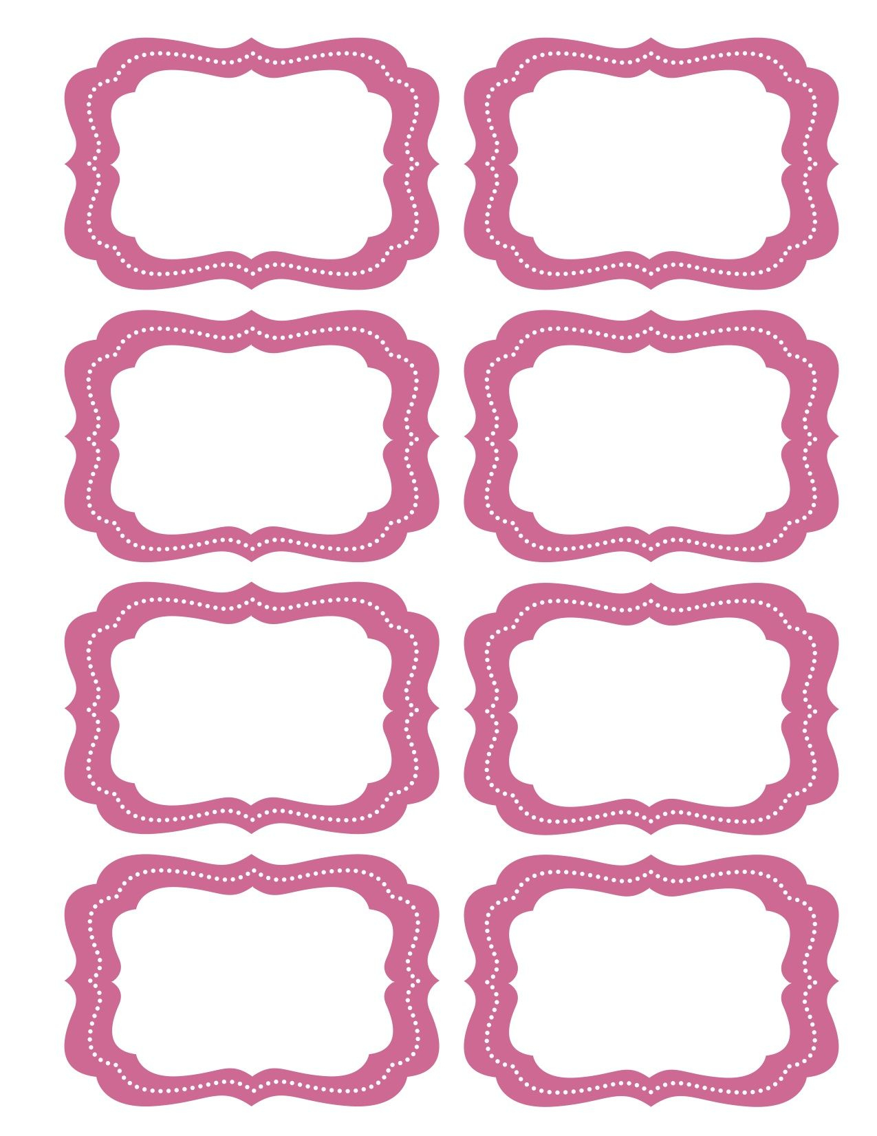 Free Printable Bag Label Templates | Candy Labels Blank Image - Free Printable Labels