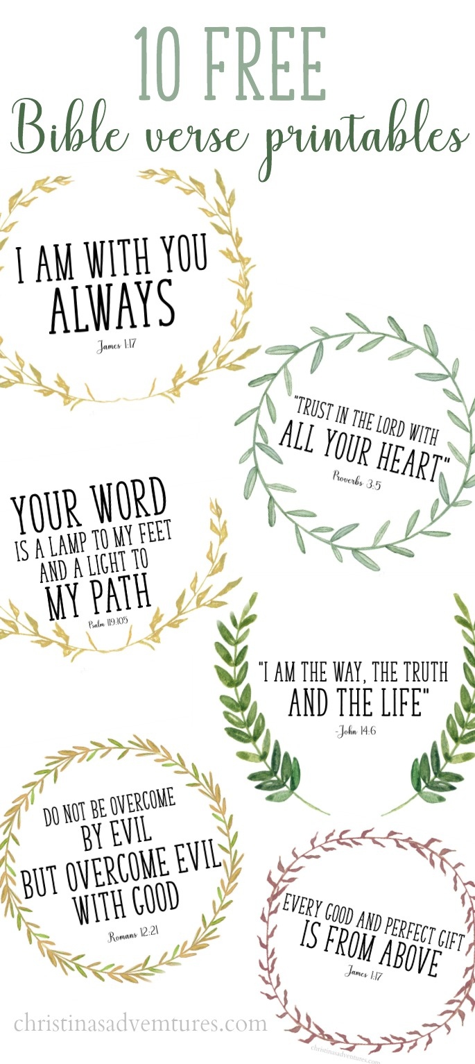 Free Printable Bible Verses - Christinas Adventures - Free Printable Bible Verses Adults