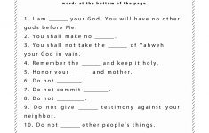 Free Printable Bible Study Worksheets
