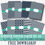 Free Printable Binder Covers Pack Of 10 | Diy School Supplies   Free Printable Binder Covers