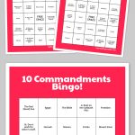 Free Printable Bingo Cards | The 10 Commandments | Sunday School   Free Printable Bible Bingo For Preschoolers
