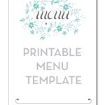 Free Printable Blank Menu Templates With Restaurant  Menus Pics   Free Printable Menu Maker