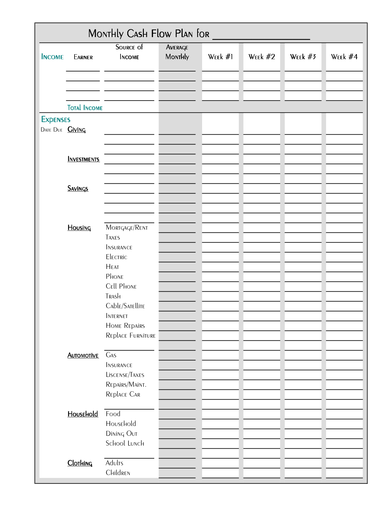 Free Printable Budget Worksheet Template | Tips &amp;amp; Ideas | Pinterest - Free Printable Home Budget Planner