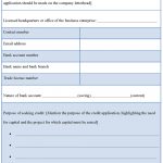 Free Printable Business Forms And Templates Images Business Cards   Free Printable Business Credit Application Form