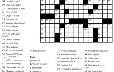 Free Daily Printable Crossword Puzzles
