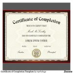 Free Printable Certificates Certificate Templates Complete Pdf Of   Certificate Of Completion Template Free Printable