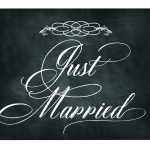 Free Printable Chalkboard Sign: Just Married | Lettering Art Studio   Just Married Free Printable