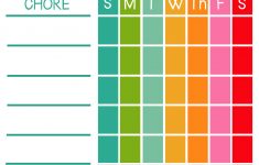 Free Printable Chore List