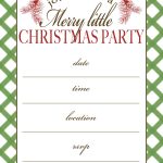 Free Printable Christmas Party Invitation | Crafts | Christmas Party   Christmas Party Invitation Templates Free Printable