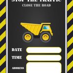 Free Printable Construction Invitation | Free Printable Birthday   Free Printable Construction Invitations