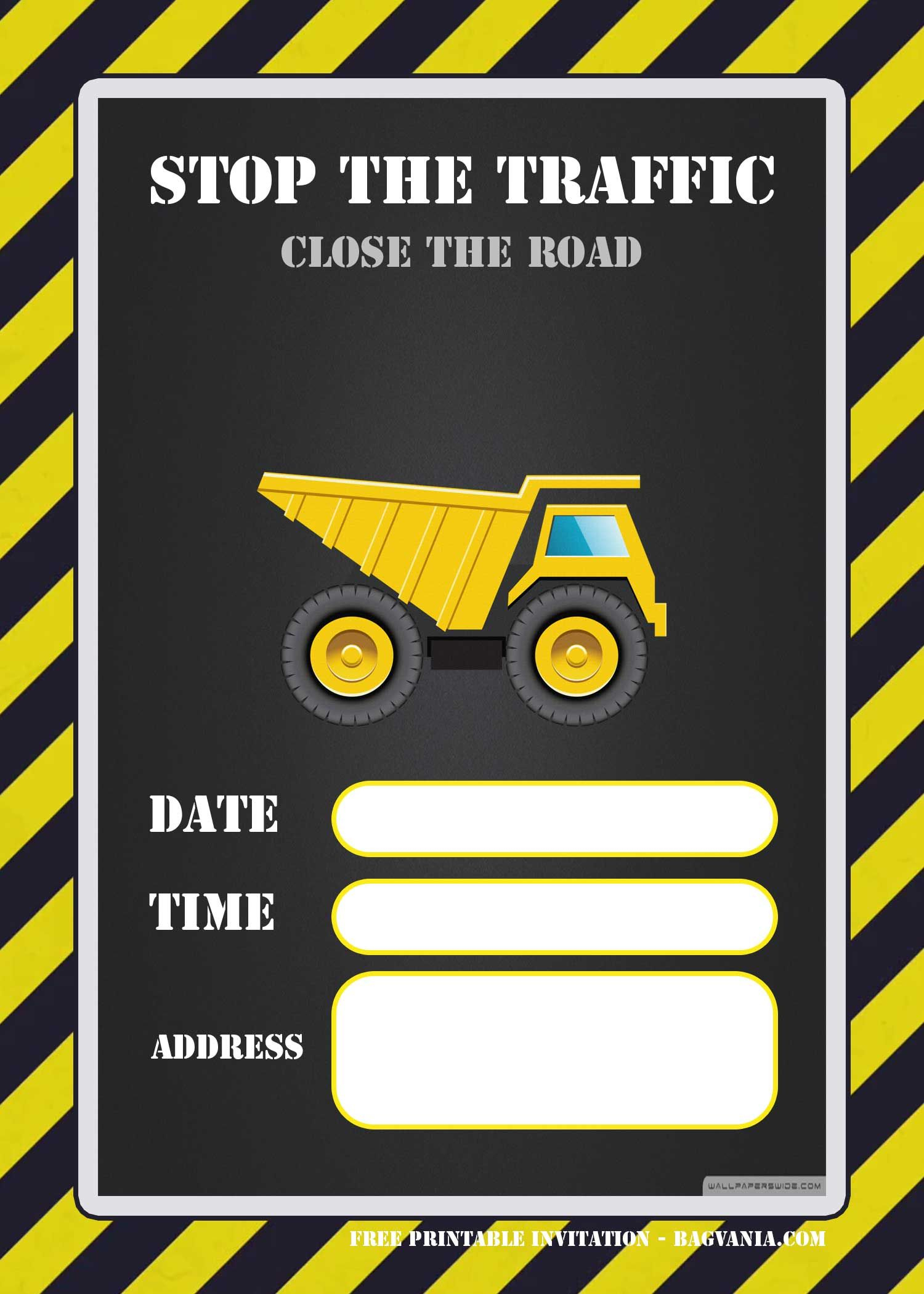 Free Printable Construction Invitation | Free Printable Birthday - Free Printable Construction Invitations