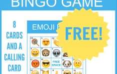 Free Printable Emoji Bingo Game | Idées Pour La Maison | Pinterest - Free Emoji Bingo Printable