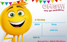 Free Printable Emoji Invitation | Free Printable Birthday - Free Printable Emoji B Day Invites