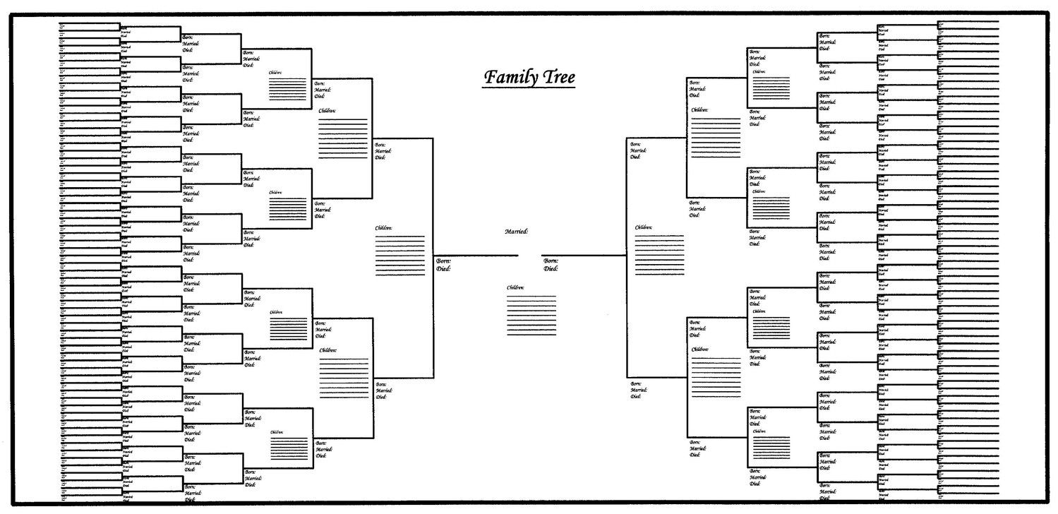 Free Printable Family Tree Template Blank - Google Pretraživanje - Free Printable Family Tree