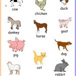 Free Printable Farm Animals Chart Keywords:toddler,preschool,kids   Free Printable Farm Animal Flash Cards