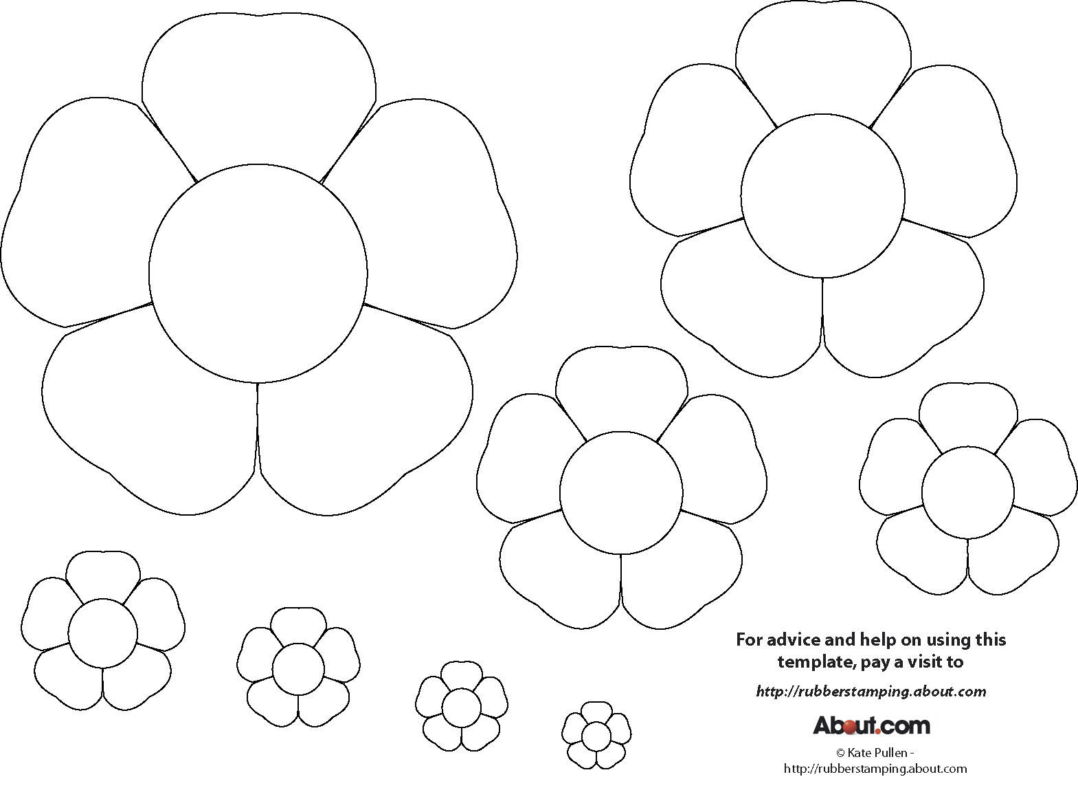 Free Printable Flower Templates: Shocking Photos - Free Printable Flower Template