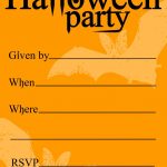 Free Printable Halloween Birthday Invitations Templates | Halloween   Free Printable Halloween Birthday Party Invitations