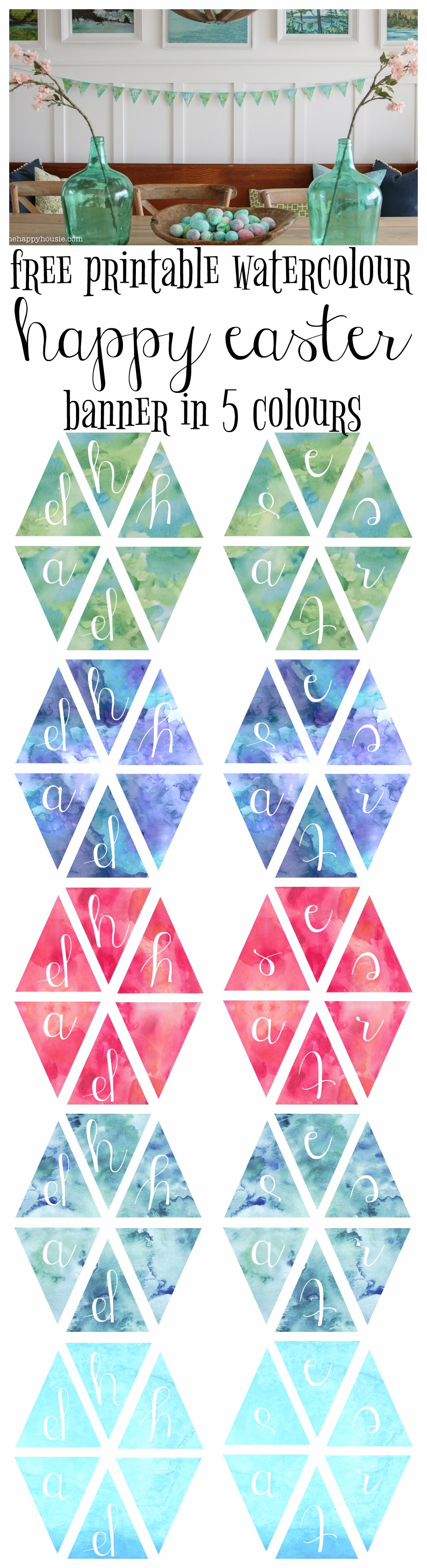 Free Printable Easter Banner Cupcake Toppers Magical Printable Free Printable Easter Banner Cupcake Toppers Magical Printable