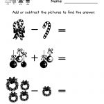 Free Printable Holiday Worksheets | Kindergarten Christmas Worksheet   Free Printable Holiday Worksheets