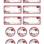 Free Printable: Homemade Jam Jar Labels    Can Be Use For Any Food   Free Printable Jam Labels