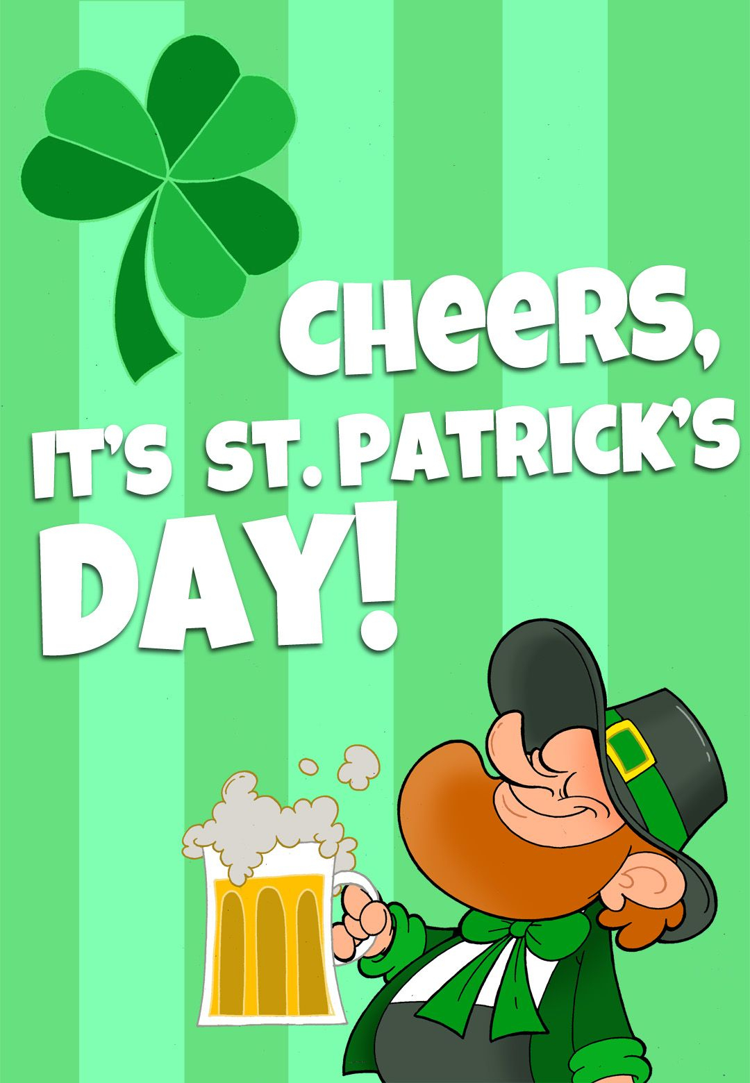 Free Printable &amp;#039;its St Patricks Day&amp;#039; Greeting Card | Printable St - Free Printable St Patrick&amp;amp;#039;s Day Card