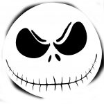 Free Printable Jack Skellington Pumpkin Carving Stencil Templates   Jack Skellington Stencil Free Printable