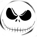 Free Printable Jack Skellington Pumpkin Carving Stencil Templates   Jack Skellington Stencil Free Printable