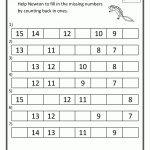 Free Printable Kindergarten Math Worksheets Counting Back In 1S To   Free Printable Counting Worksheets