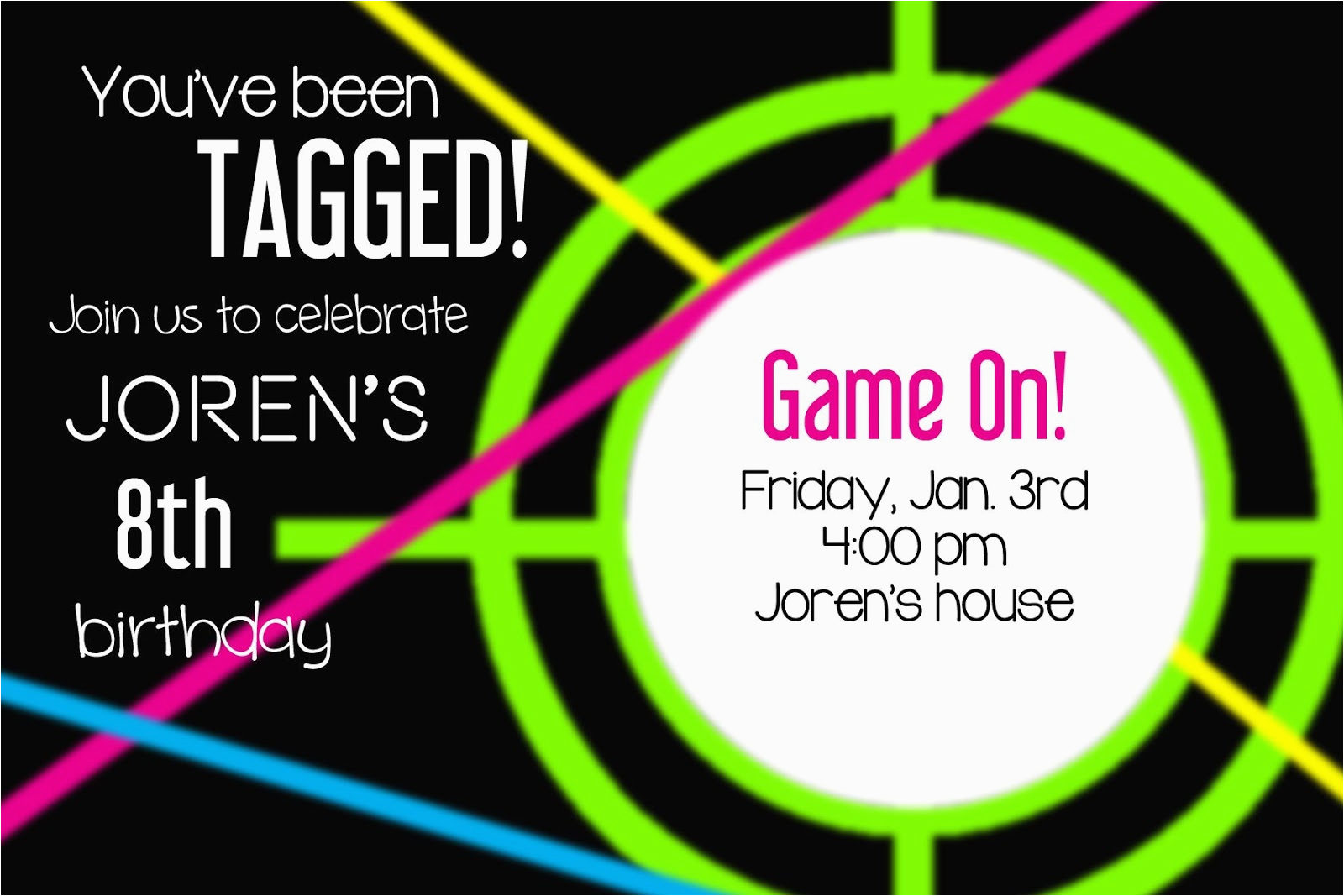 Free Printable Laser Tag Birthday Invitations Laser Tag Party - Free Printable Laser Tag Invitation Template