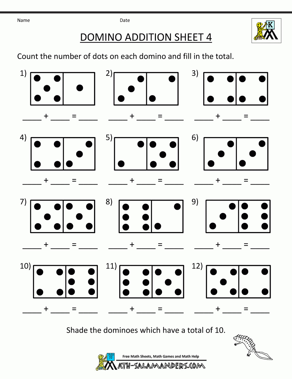 Free Printable Math Addition Worksheets For Kindergarten For Print - Free Printable Preschool Addition Worksheets