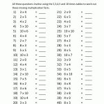 Free Printable Math Sheets Multiplication 2 3 4 5 10 Times Tables 2   Free Printable Multiplication Table