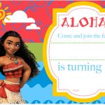 Free Printable Moana Birthday Invitation And Party | Free   Free Printable Moana Birthday Cards