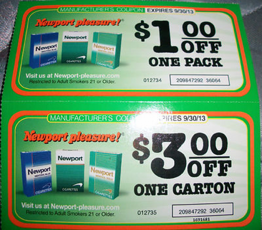 Free Printable Newport Cigarette Coupons | Free Printable - Free Printable Newport Cigarette Coupons